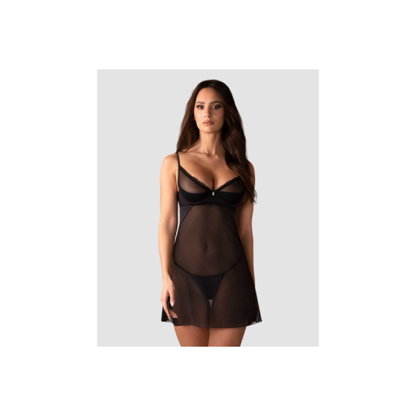 Stelisa nuisette et string - Noirs